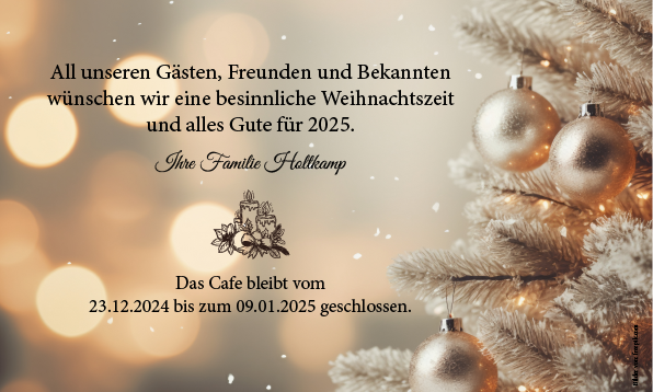 Wir wuenschen Ihnen eine schoene Weihnachtszeit